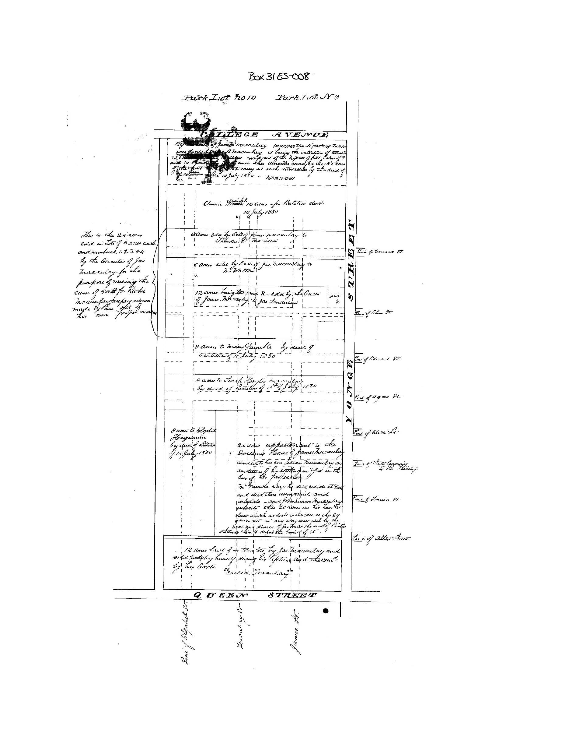 eatons center land 1830